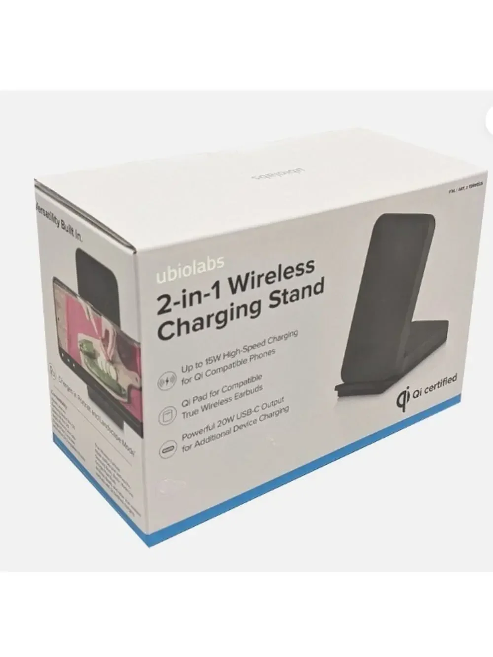 Ubiolabs Charger 2 in 1 Wireless USB-C Port iPhone Apple Beats Android Samsung